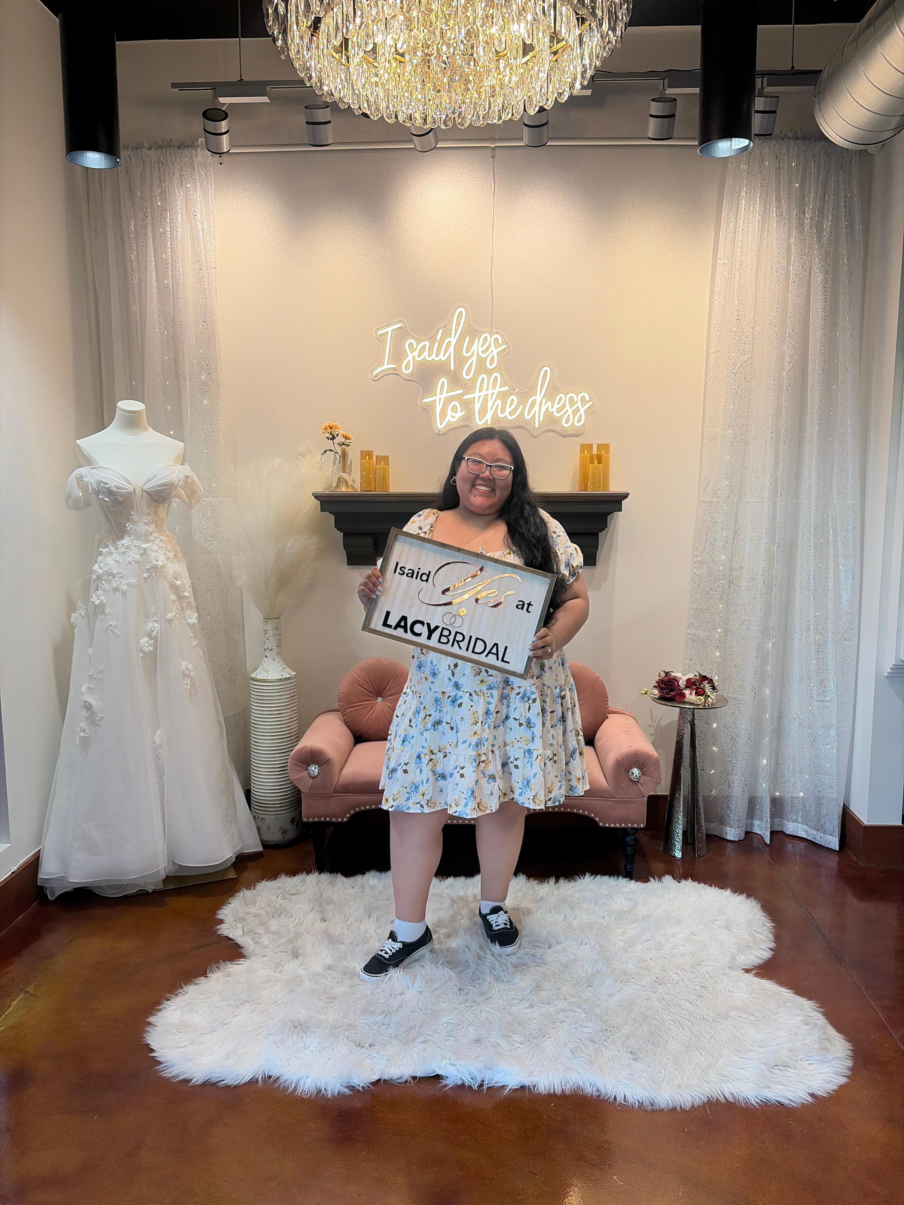 Andrea Moreno Said Yes at Lacy Bridal!