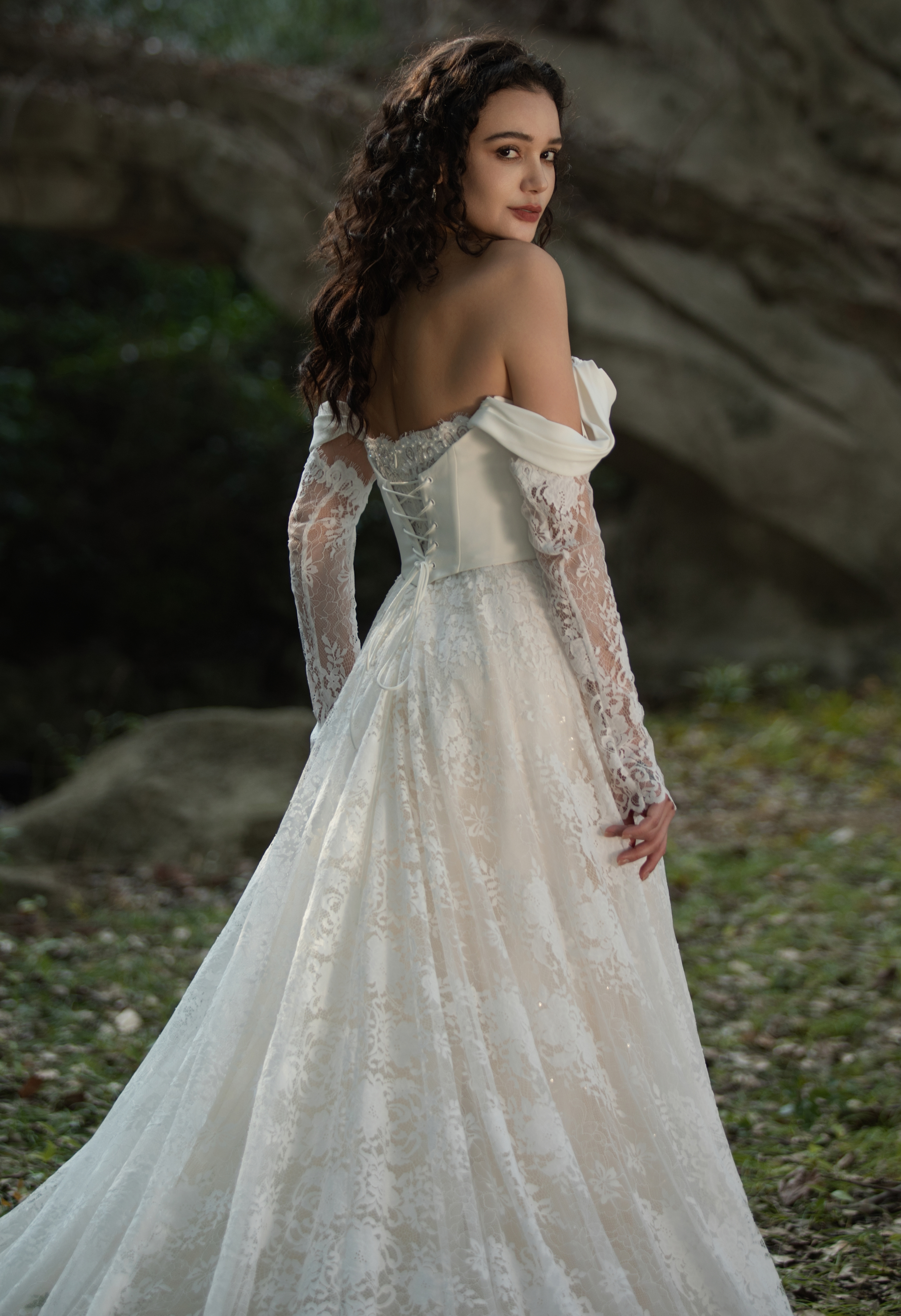Chantilly Lace Sweetheart Wedding Dress - wedding dress at Lacy Bridal San Antonio