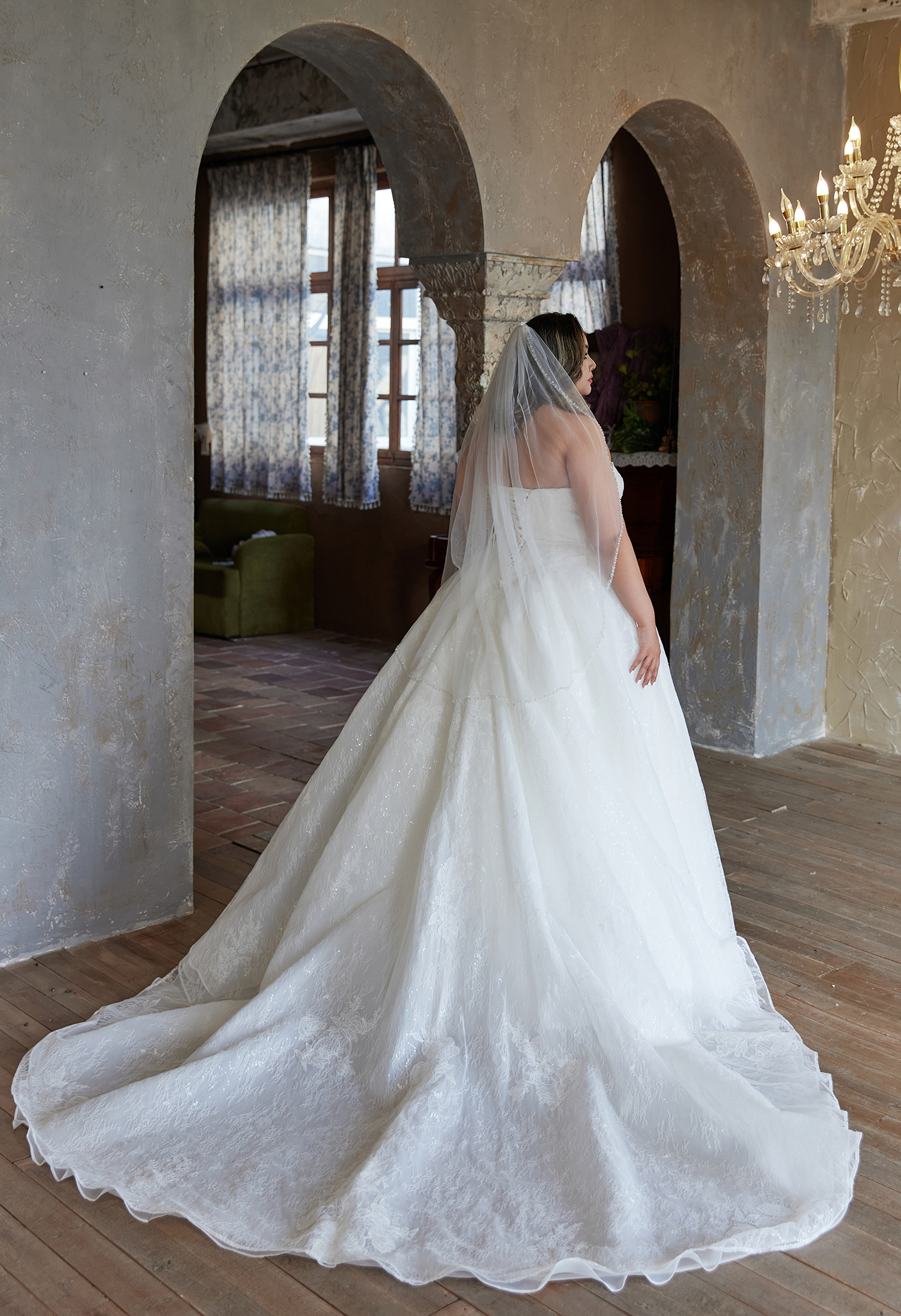 Glittering Lace Ballgown - wedding dress at Lacy Bridal San Antonio