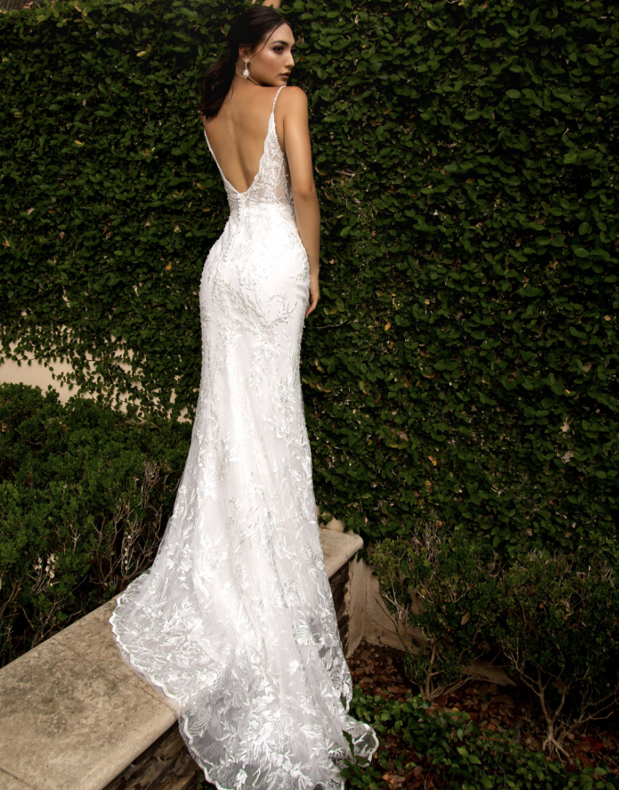 Backless Lace Wedding Dress | Timeless Elegance by Lacy Bridal - wedding dress at Lacy Bridal San Antonio