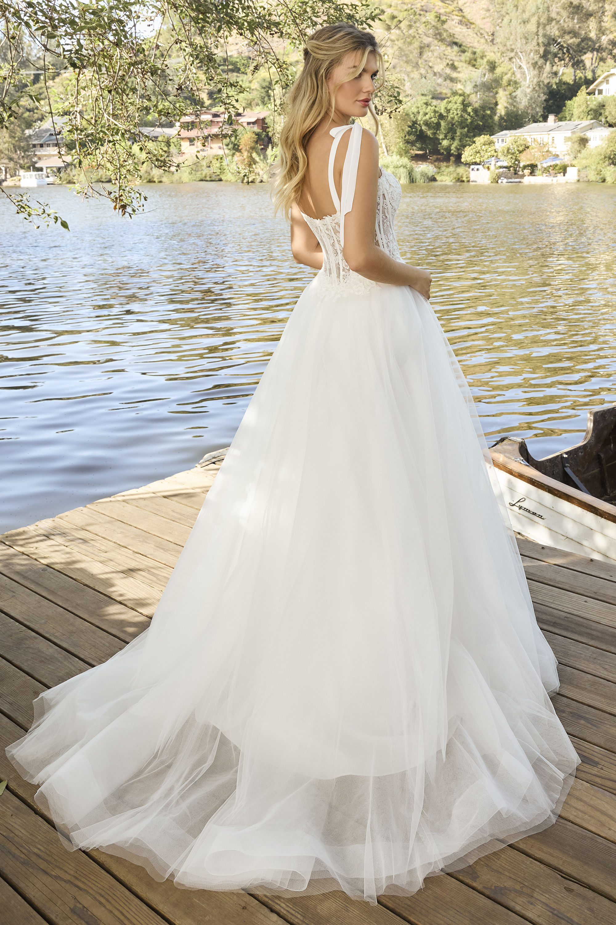 Whimsical Tulle and Lace A-Line Wedding Dress - wedding dress at Lacy Bridal San Antonio