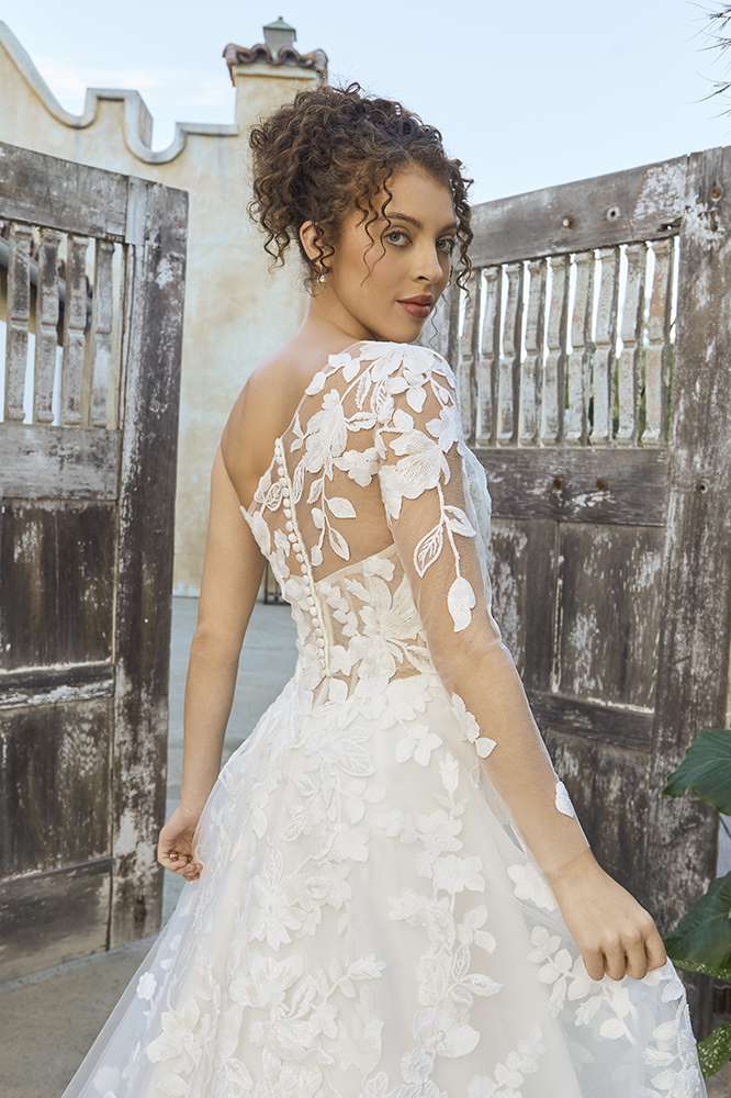 Romantic A-Line Wedding Dress - wedding dress at Lacy Bridal San Antonio