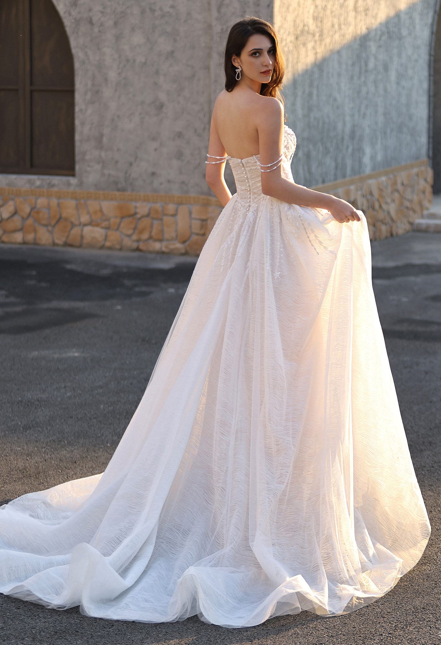 Beaded Ball Gown Wedding Dress | San Antonio Bridal - wedding dress at Lacy Bridal San Antonio